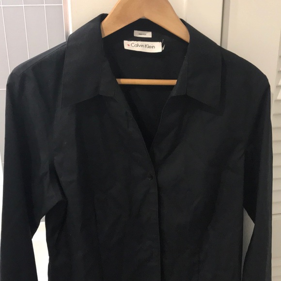 Calvin Klein Tops - Black Calvin Klein Button Down
